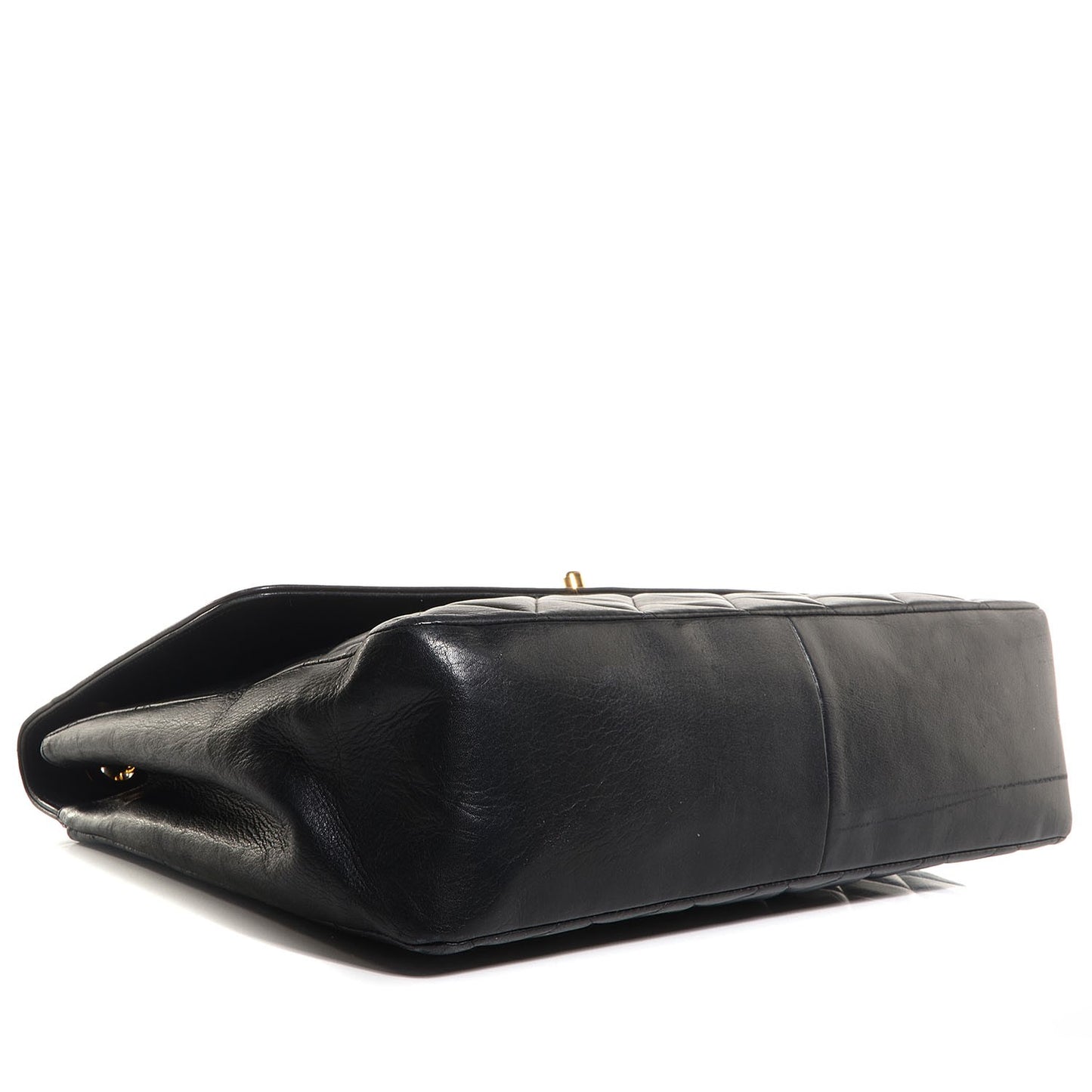 Lambskin Quilted XL Jumbo CC Flap Black