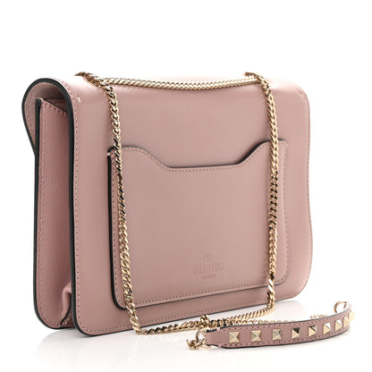 Valentino Garavani Vitello Medium Rockstud Demilune Shoulder Bag Lipstick 3 of 18