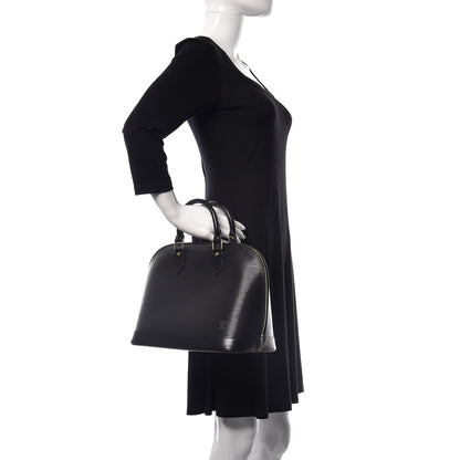 Louis Vuitton Epi Alma PM Black 2 of 15