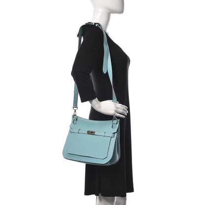 Hermes Swift Taurillon Clemence Jypsiere 28 Bleu Atoll 2 of 15