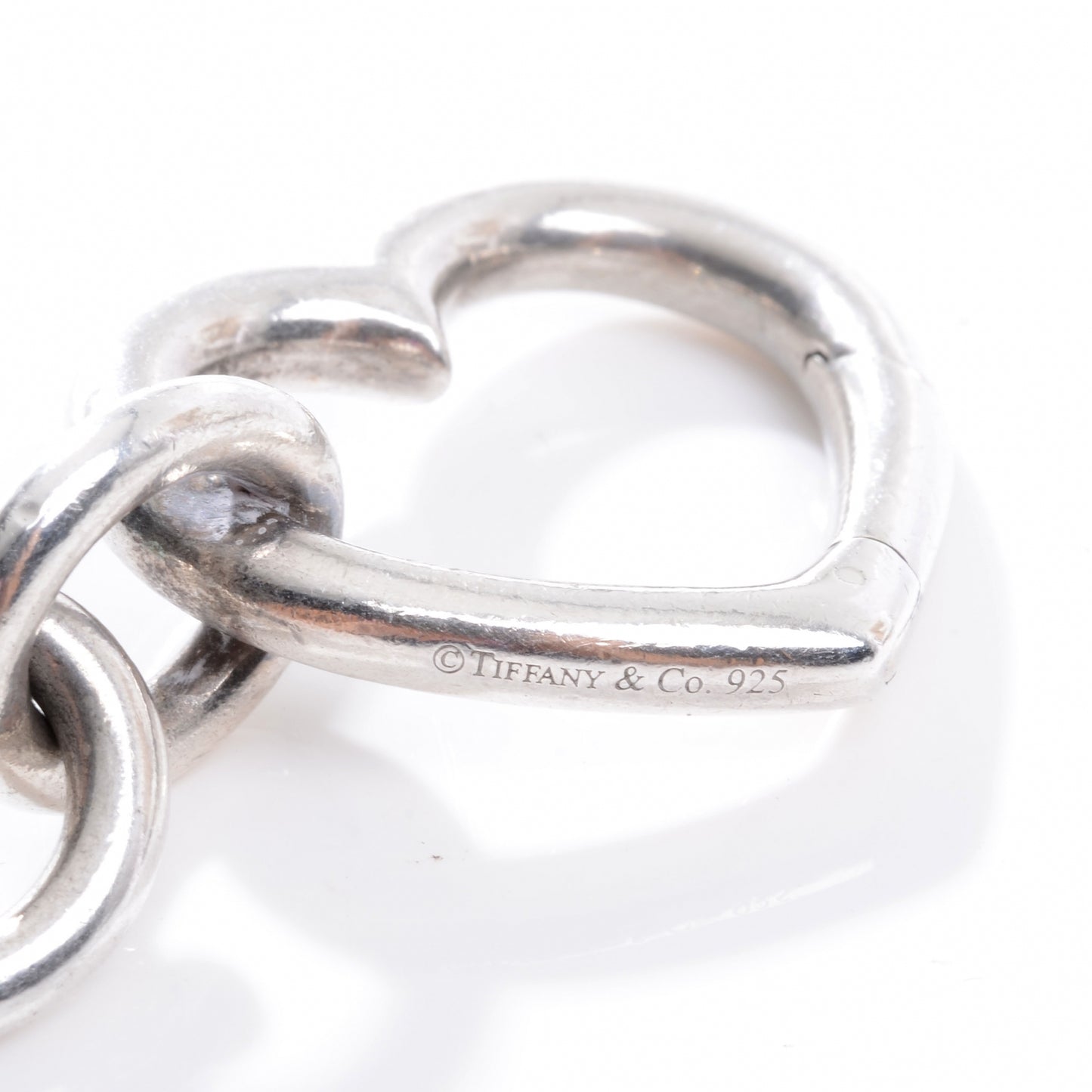 Sterling Silver Open Heart Clasp Bracelet