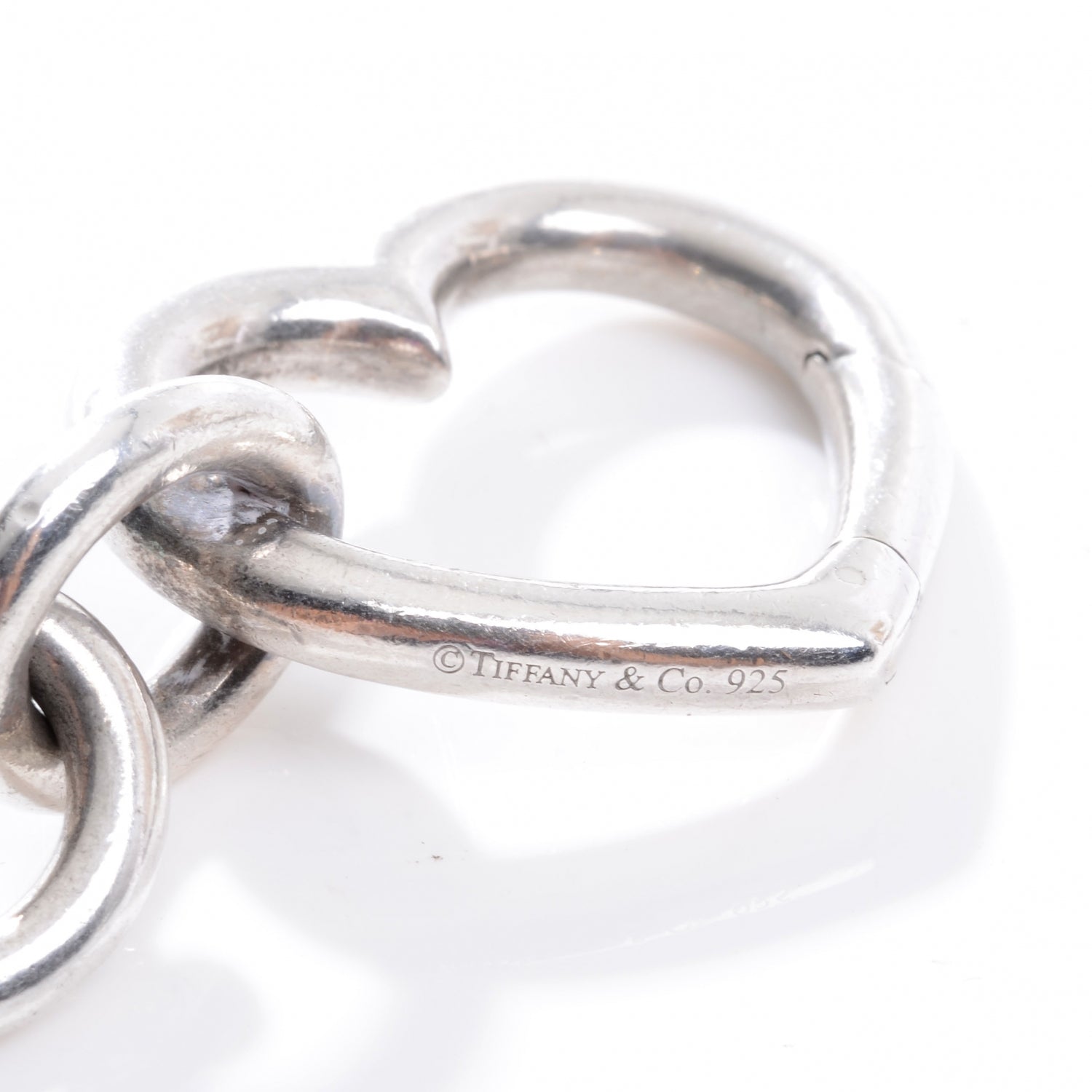 Tiffany Sterling Silver Open Heart Clasp Bracelet 5 of 5