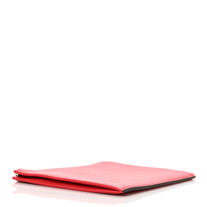 Louis Vuitton Calfskin Pochette Jules Zipped Clutch Poppy 4 of 8