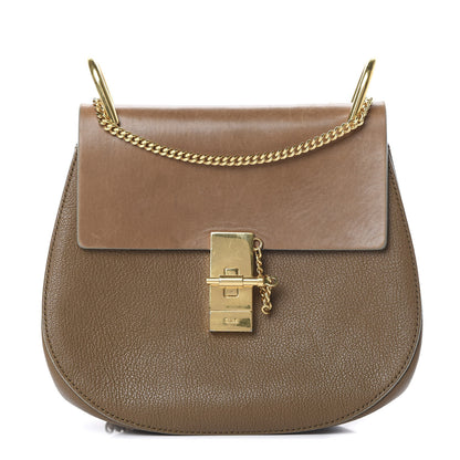 Chloe Grained Lambskin Drew Shoulder Bag Woody Khaki 1 of 16