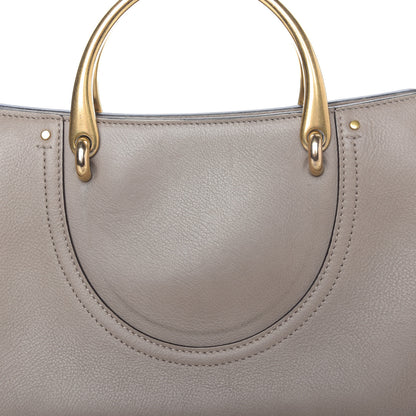 Chloe Calfskin Suede Medium Pixie Shoulder Bag Motty Grey 10 of 11