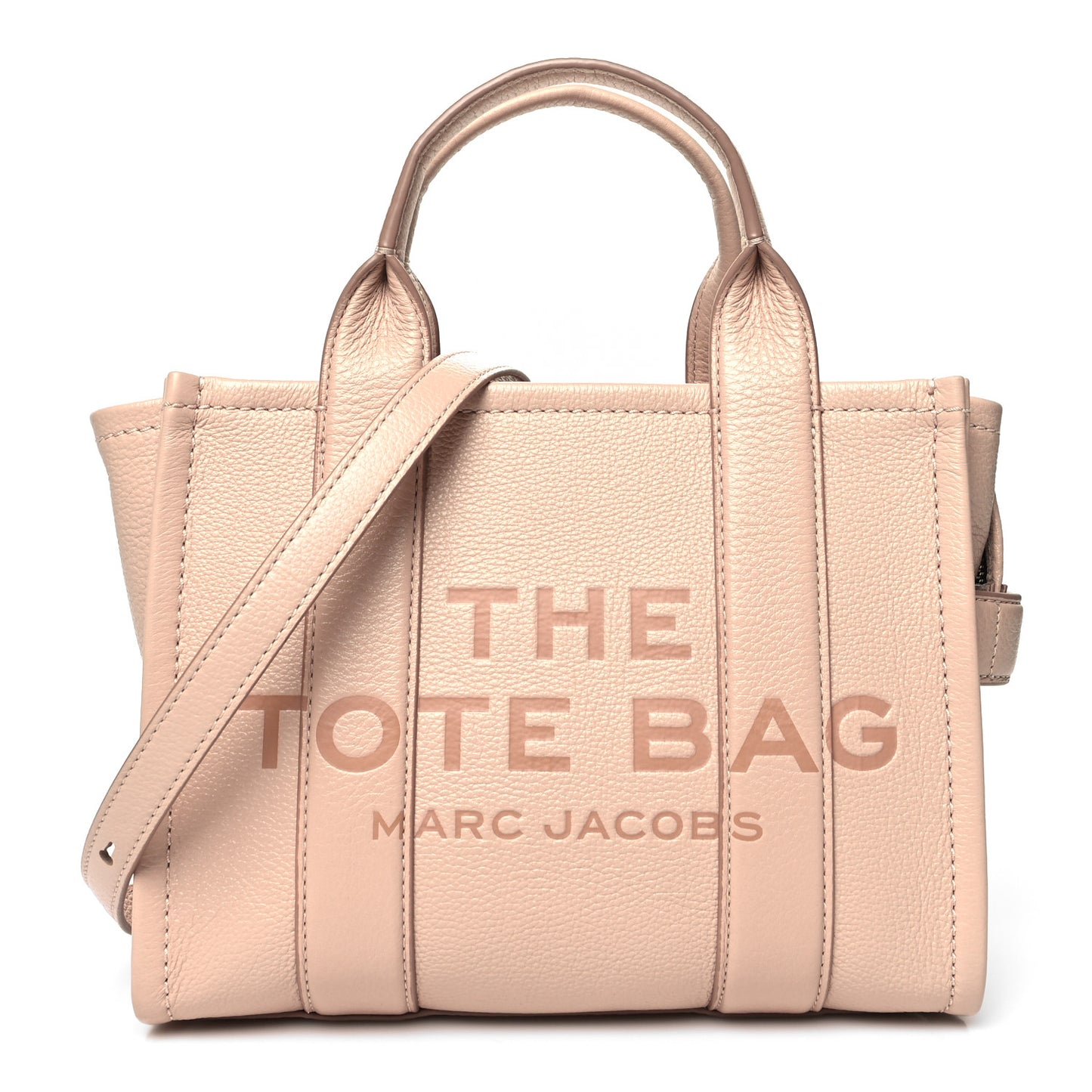 Grained Calfskin Small The Tote Bag Rose Dust