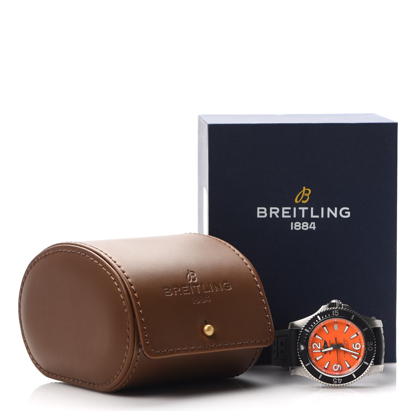 Stainless Steel Rubber 42mm SuperOcean Automatic Watch Orange A17366