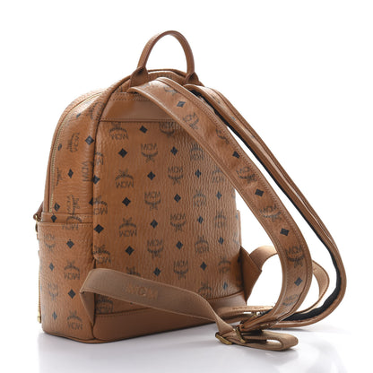 MCM Visetos Studded Small Dual Stark Backpack Cognac 2 of 14