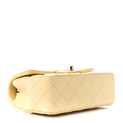 Chanel Lambskin Quilted Mini Rectangular Flap Light Yellow 4 of 11