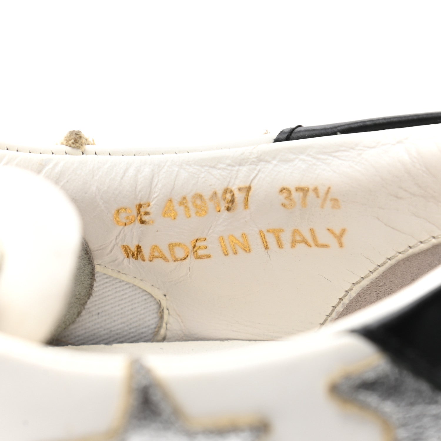 Saint Laurent Nappa Star Court Sneakers 37.5 Off White 9 of 9