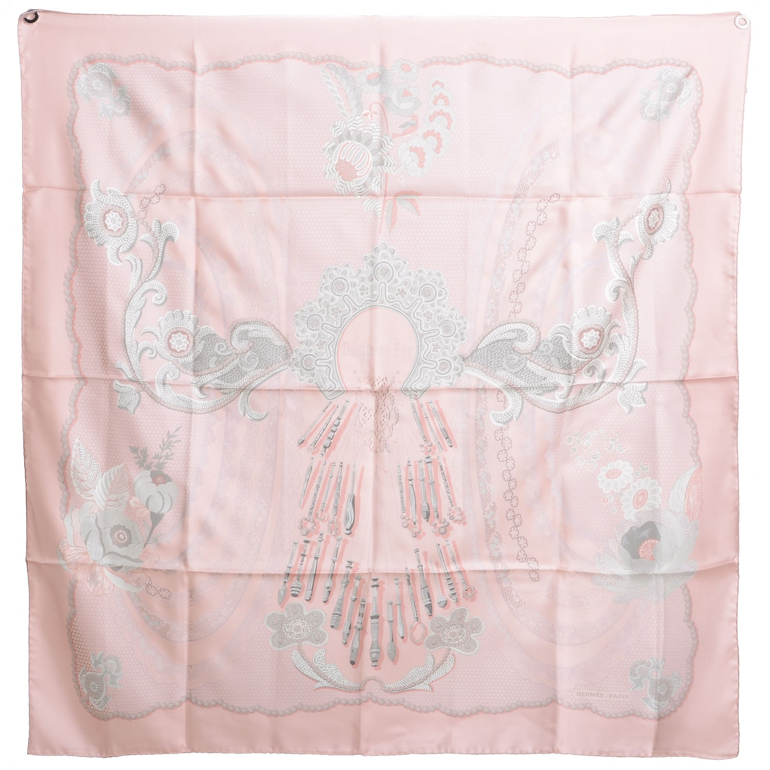 Hermes Silk Doigts de Fee Scarf 90 2 of 8