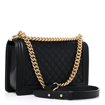 Chanel Calfskin Quilted New Medium Boy Flap Black 2 of 12