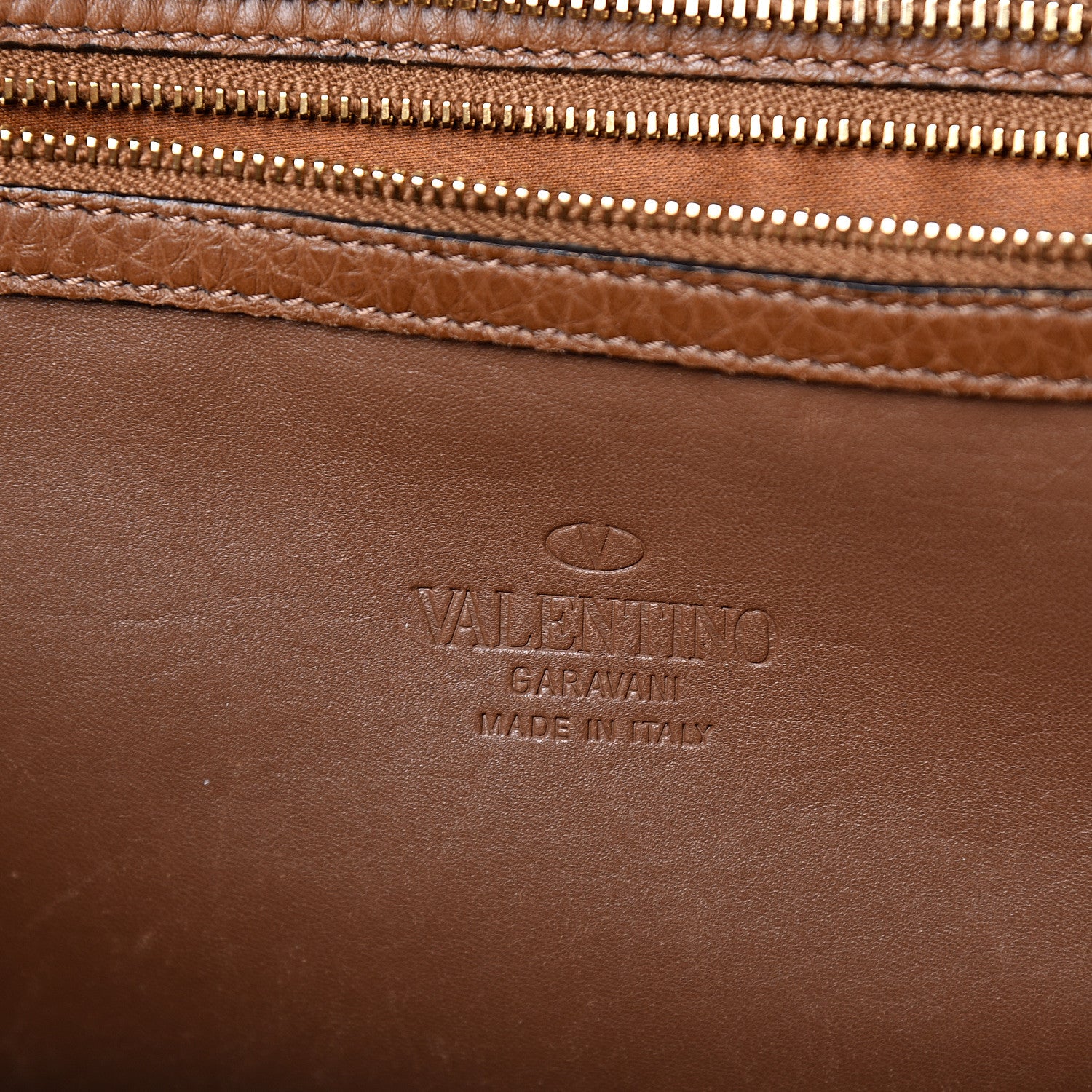 Valentino Garavani Grained Calfskin To Be Cool Tote Tan 6 of 12