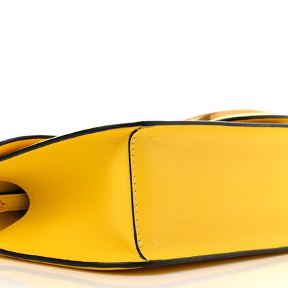 Valentino Garavani Calfskin Vlogo Loco Shoulder Bag Bright Lemon 9 of 11