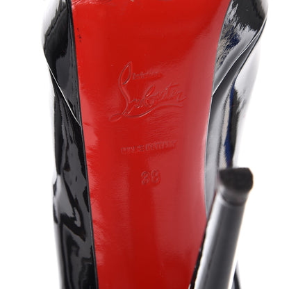 Christian Louboutin Patent Bianca 140 Pumps 38 Black 8 of 13
