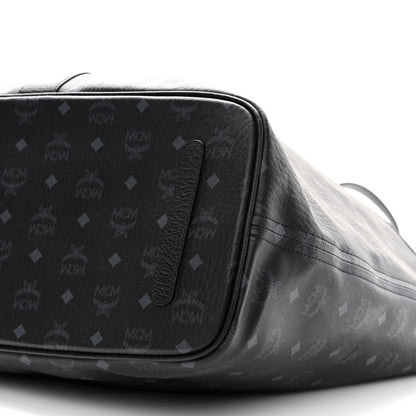 MCM Visetos Large Liz Reversible Shopper Tote Black 13 of 14