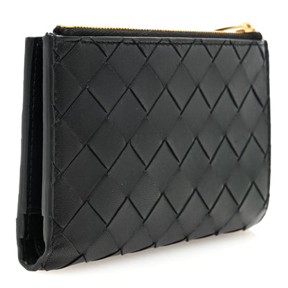 Bottega Veneta Nappa Intrecciato Medium Bi-Fold Zip Wallet Black 3 of 7