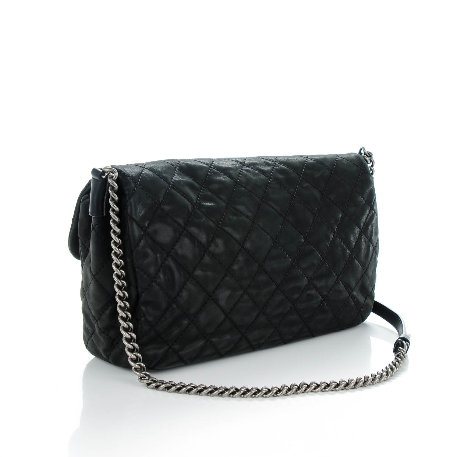 Chanel Iridescent Calfskin Large Coco Daily Flap Black 3 of 7