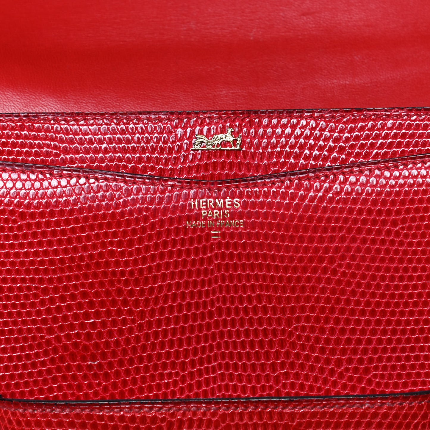 Lizard Faco Clutch Red