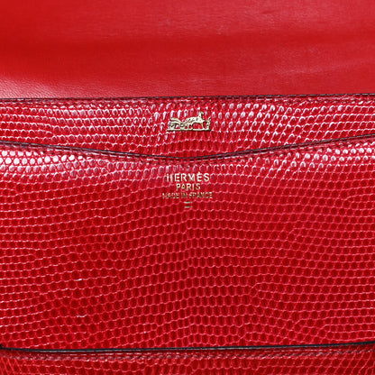 Hermes Lizard Faco Clutch Red 6 of 11
