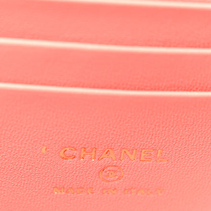 Chanel Lambskin Quilted Small Charming Top Handle Vanity Case With Chain Pink 6 of 10