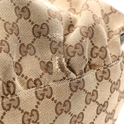 Gucci Monogram Large D Gold Hobo Dark Brown 12 of 15