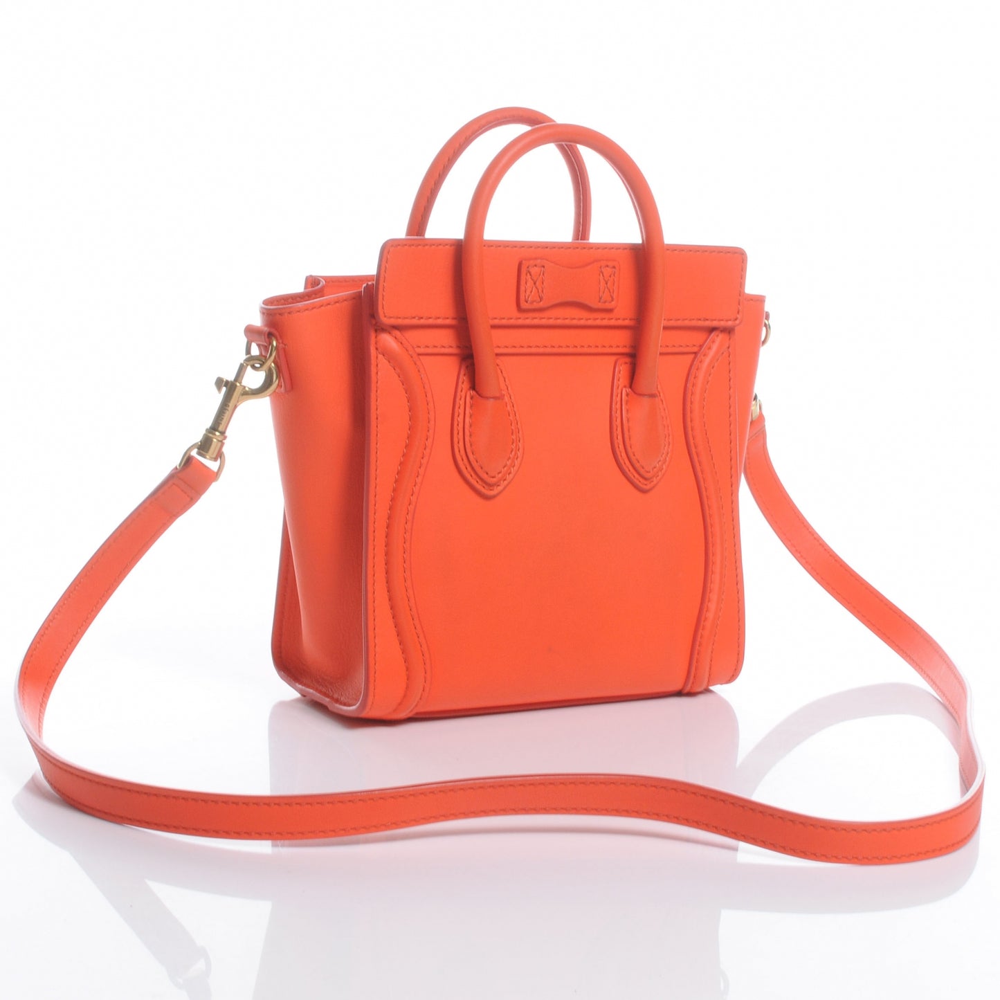 Smooth Calfskin Nano Luggage Orange