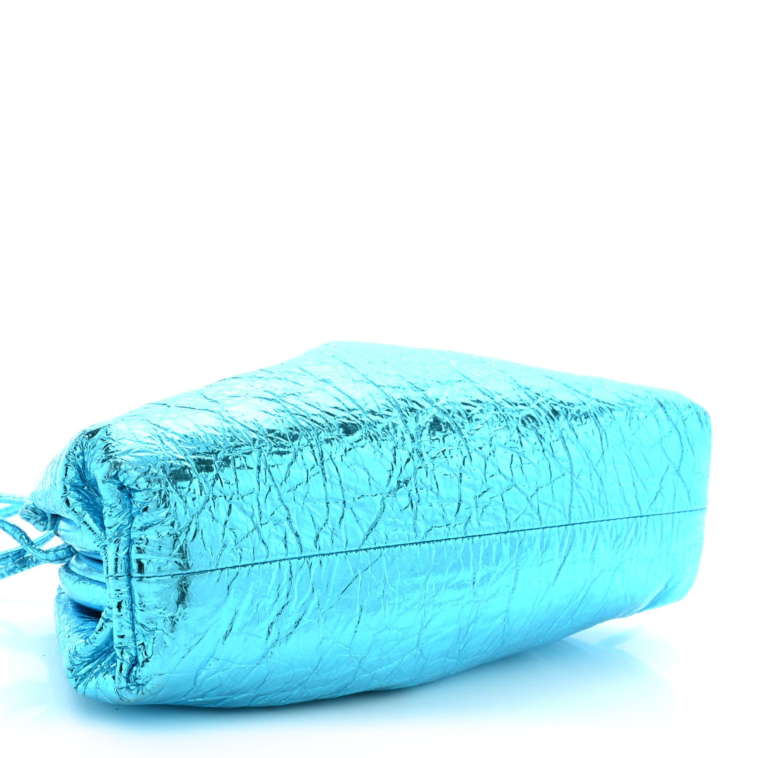 Bottega Veneta Metallic The Mini Pouch Sky Blue 4 of 10