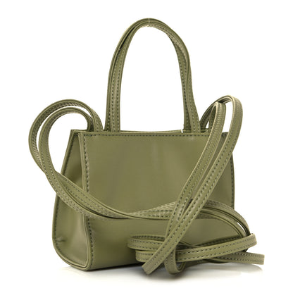 Telfar Vegan Leather Small Shopping Bag Drab 3 of 13