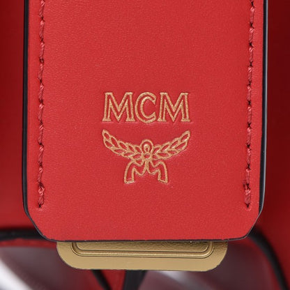 MCM Calfskin Patricia Crossbody Bag Red 10 of 15
