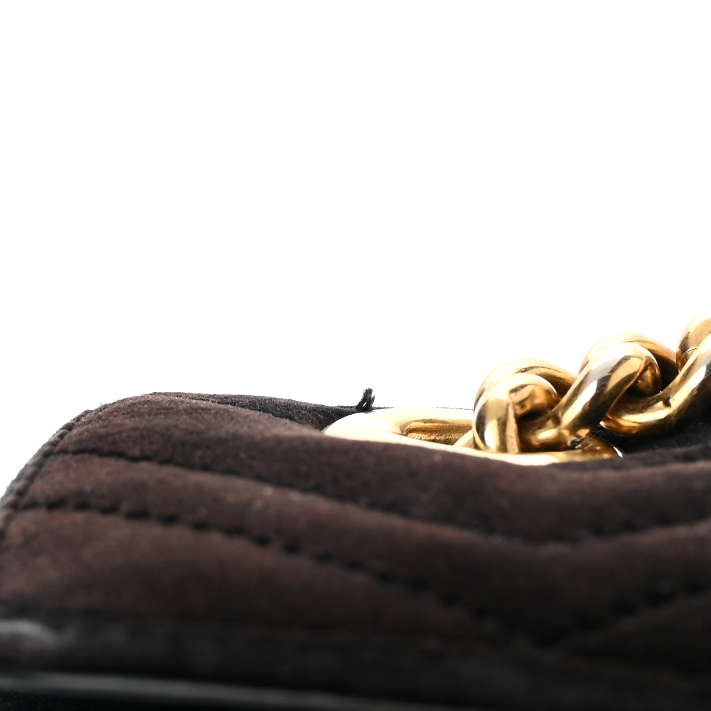 Velvet Matelasse Mini GG Marmont Shoulder Bag Black