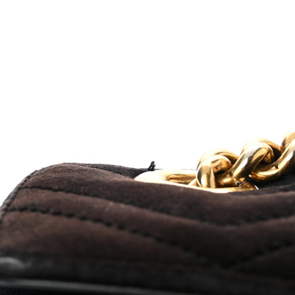 Gucci Velvet Matelasse Mini GG Marmont Shoulder Bag Black 24 of 25