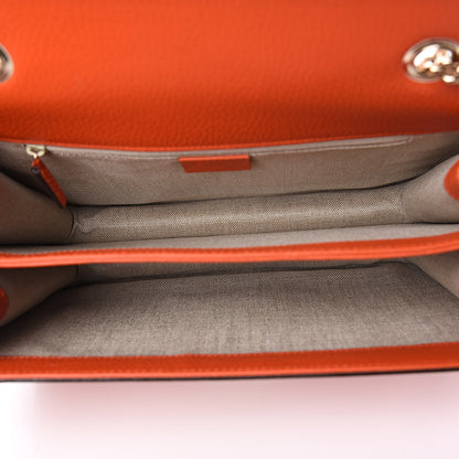 Gucci Dollar Calfskin Interlocking G Shoulder Bag Sun Orange 5 of 10