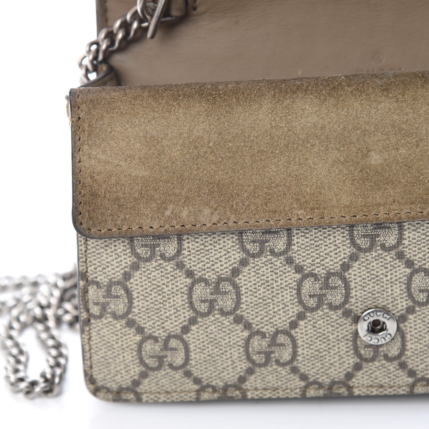 GG Supreme Monogram Super Mini Dionysus Shoulder Bag Taupe