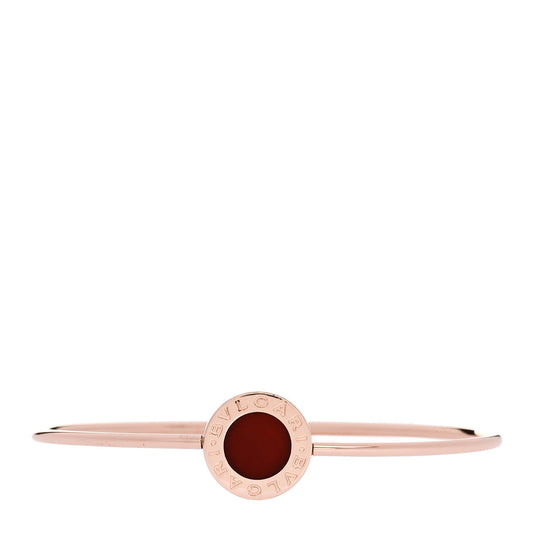 18K Rose Gold Carnelian BVLGARI BVLGARI Bangle Bracelet S
