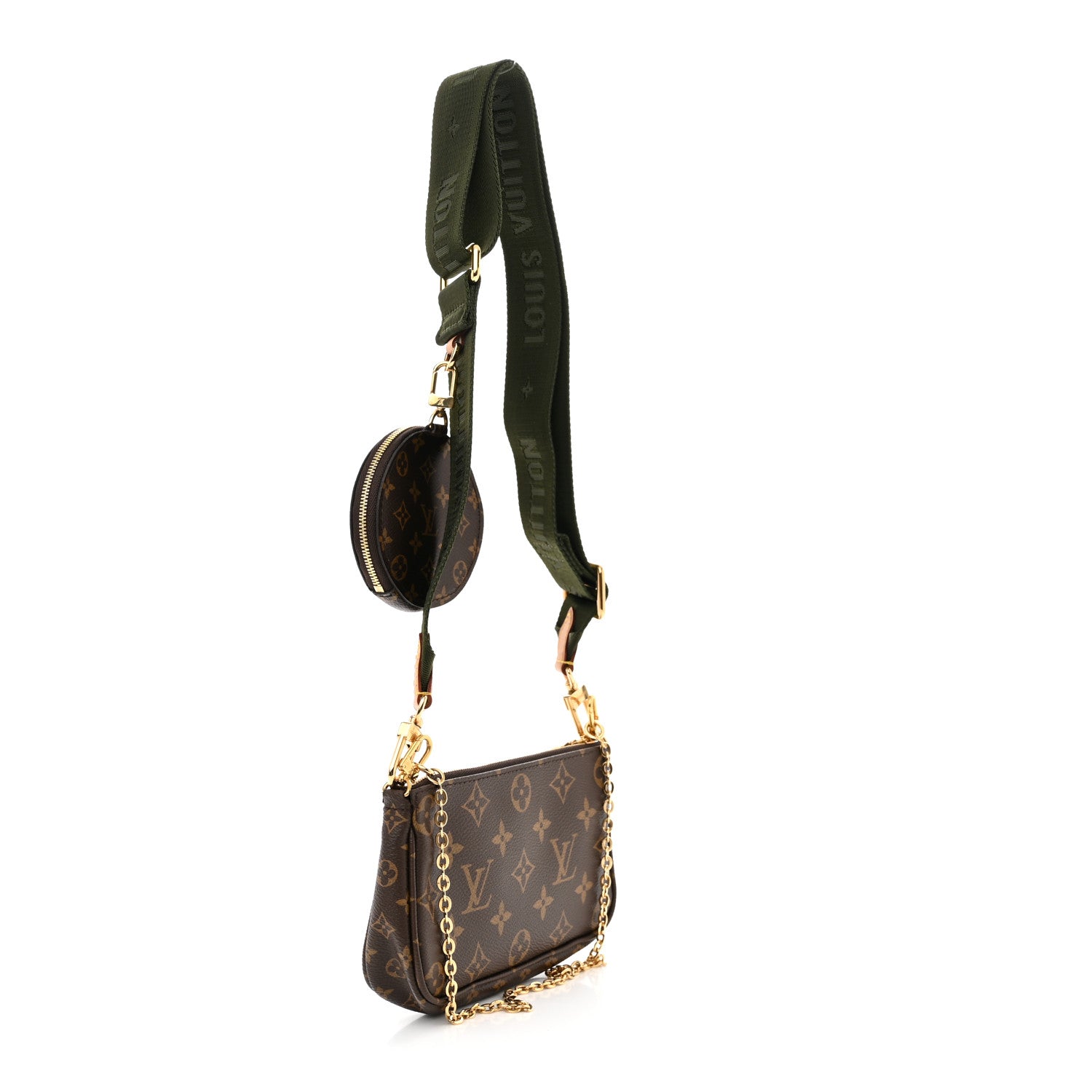 Louis Vuitton Monogram Multi Pochette Accessories Mini Pochette Kaki 3 of 9