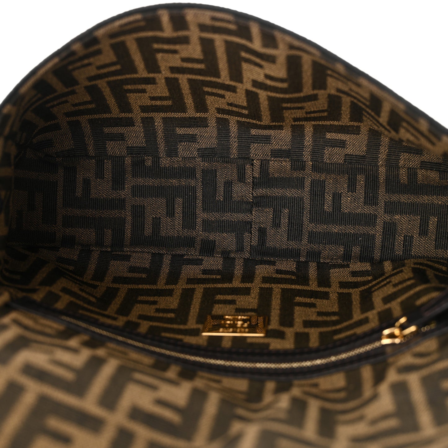 Fabric Jacquard FF 1974 Medium Baguette Tobacco Moro Black