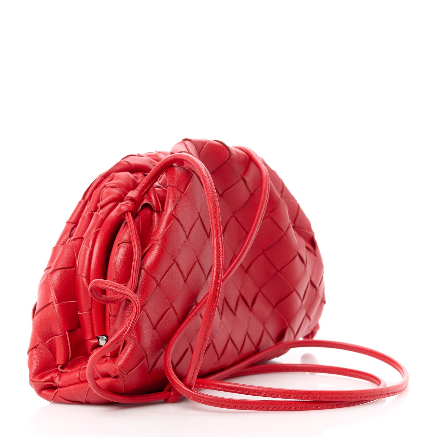 Nappa Intrecciato The Mini Pouch Bright Red