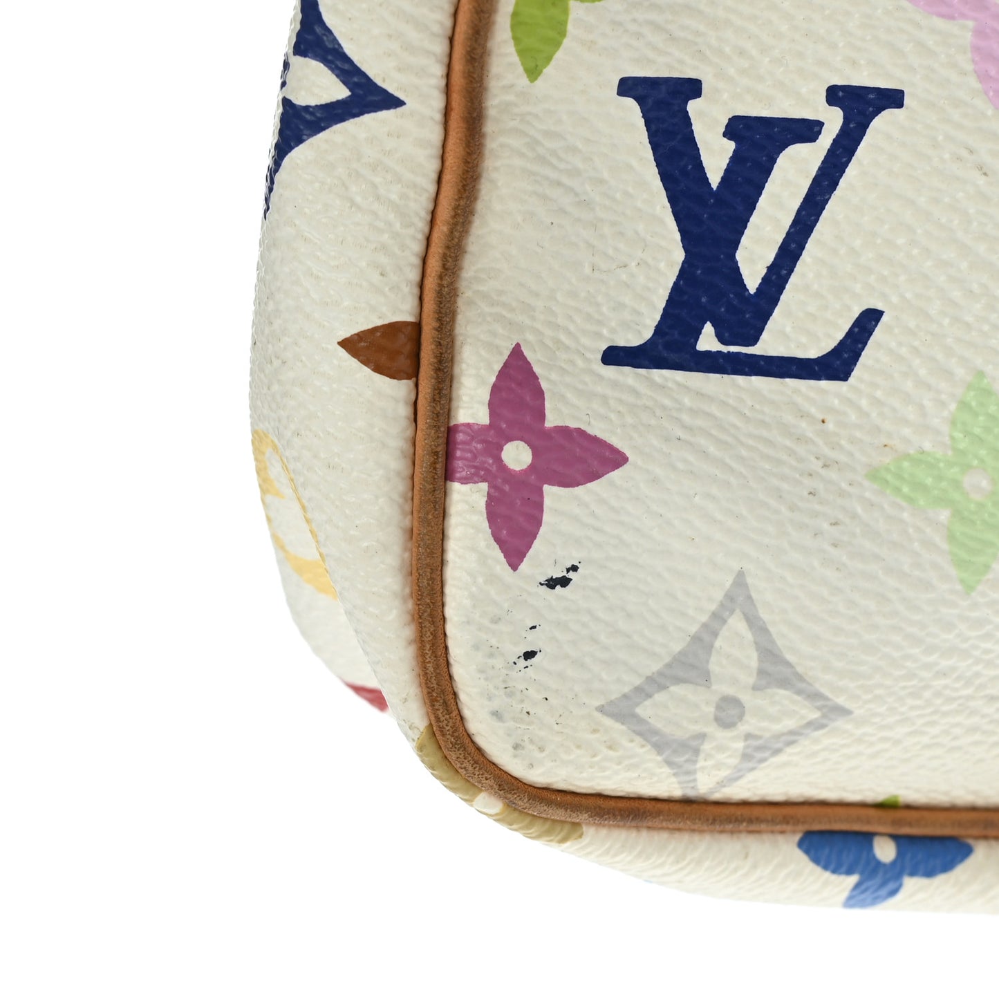 Monogram Multicolor Pochette Accessories White