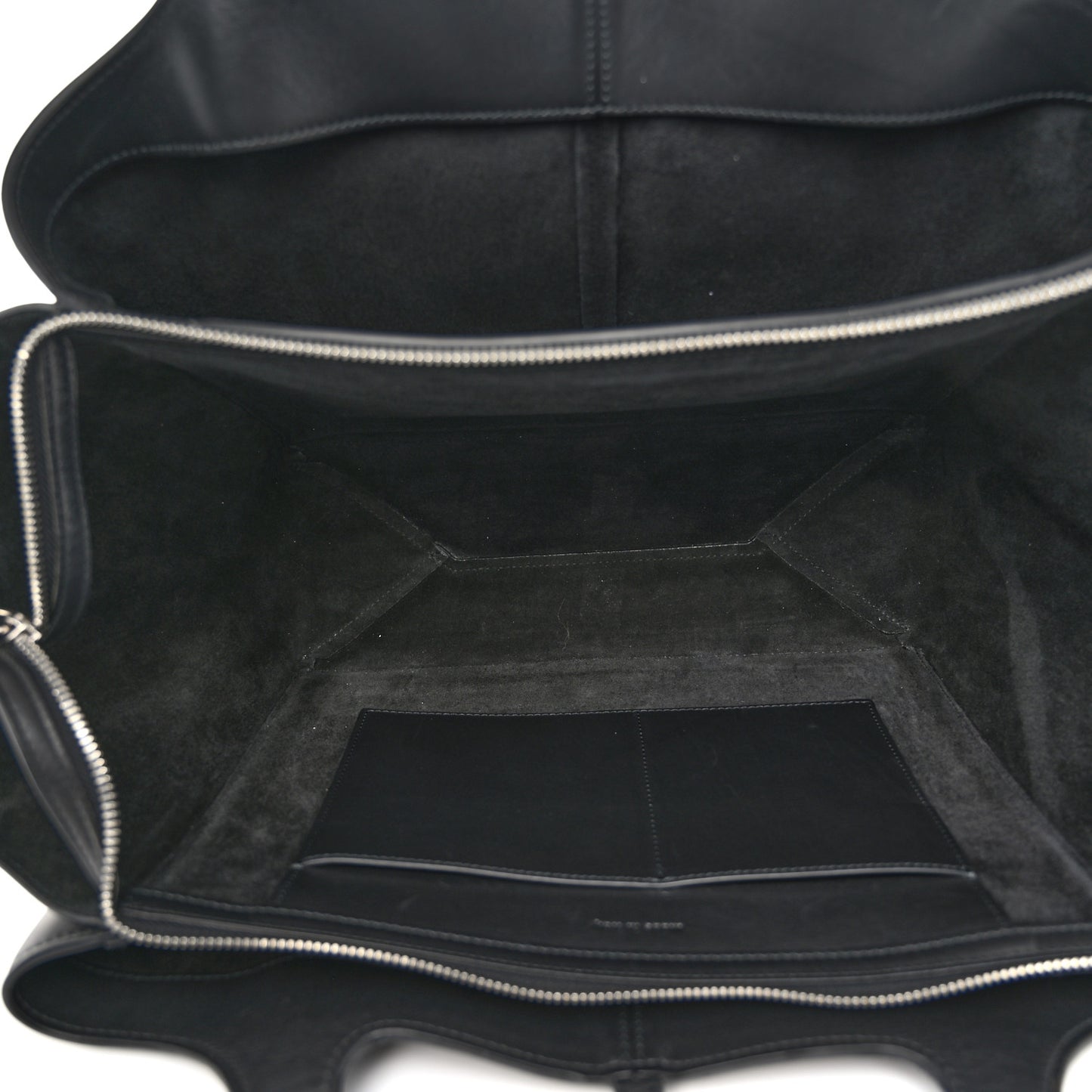 Smooth Calfskin Small Tri-Fold Bag Black