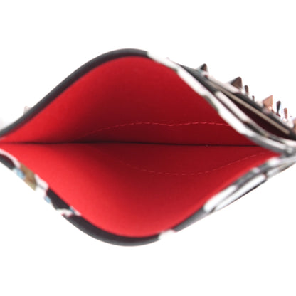 Christian Louboutin Calfskin Print Studded Card Holder 5 of 7