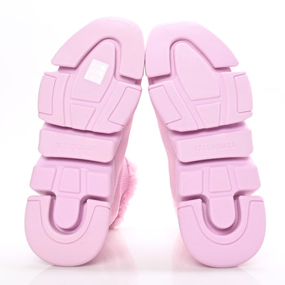 Balenciaga Technical 3D Recycled Knit Fake Fur Womens Speed 2.0 Sneakers 40 Monocolor Soft Pink 5 of 7