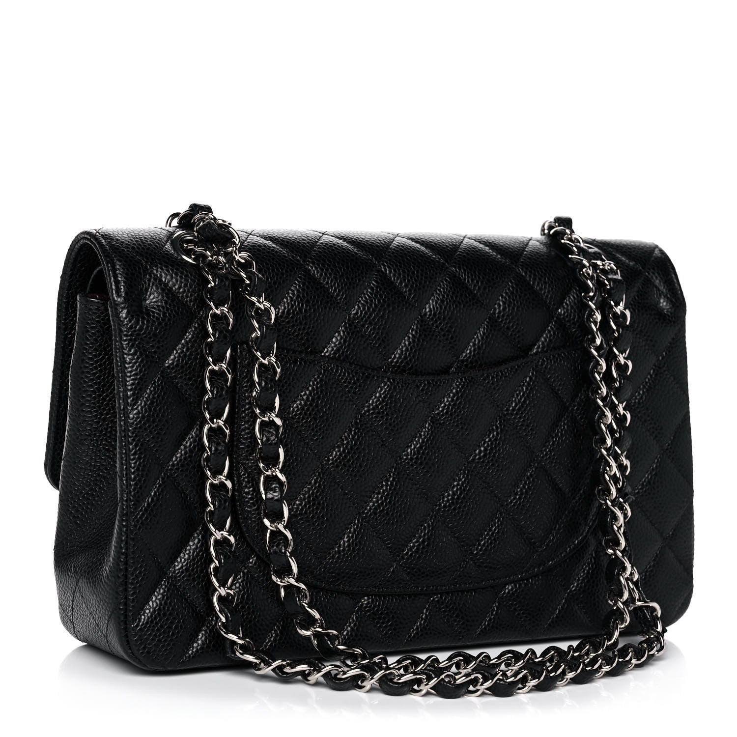 Chanel Caviar Quilted Medium Double Flap Black 3 of 12