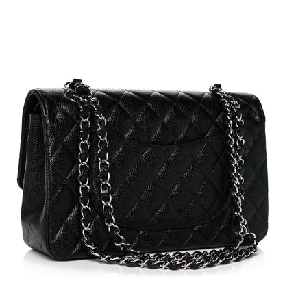 Chanel Caviar Quilted Medium Double Flap Black 3 of 12