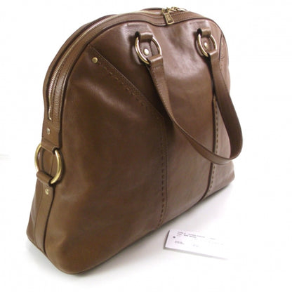 Saint Laurent Leather Oversized Muse Brown 3 of 13