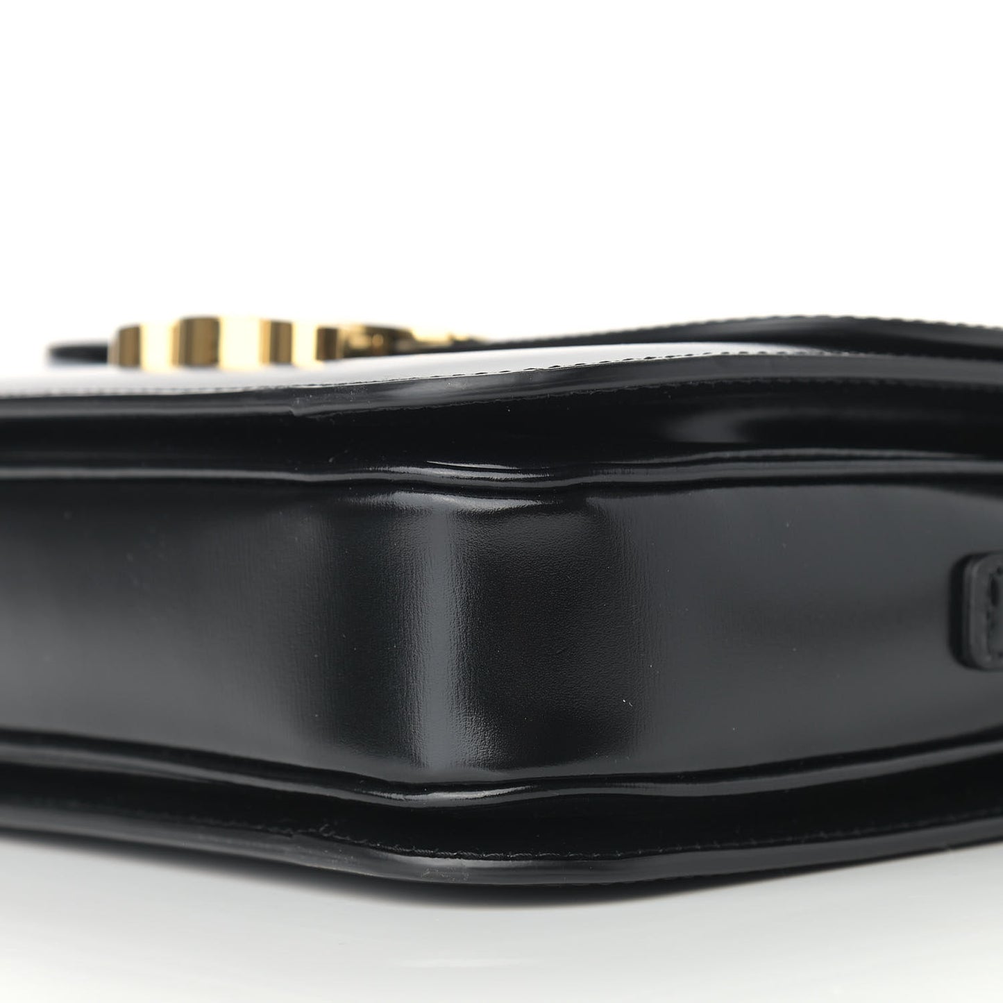 Shiny Calfskin Medium Triomphe Black