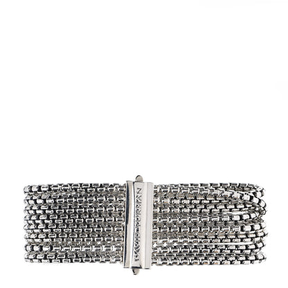 David Yurman Sterling Silver Eight-Row Box Chain Bracelet 3 of 4