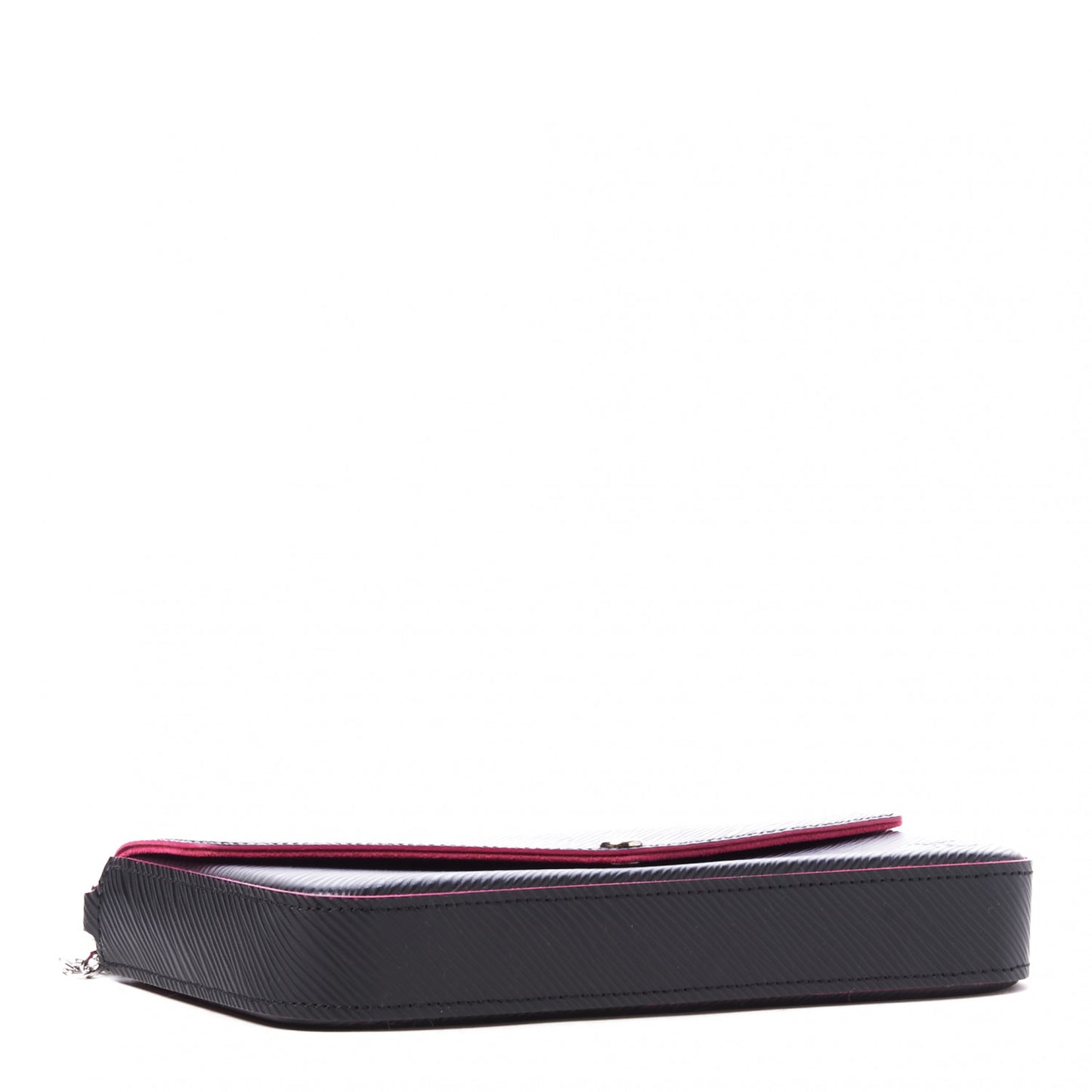Epi Pochette Felicie Black Hot Pink