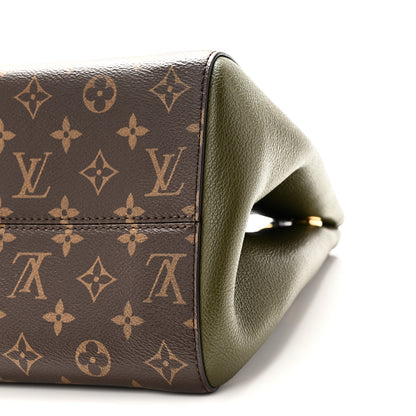Louis Vuitton Calfskin Monogram Fold Tote PM Cream Khaki Black 9 of 9