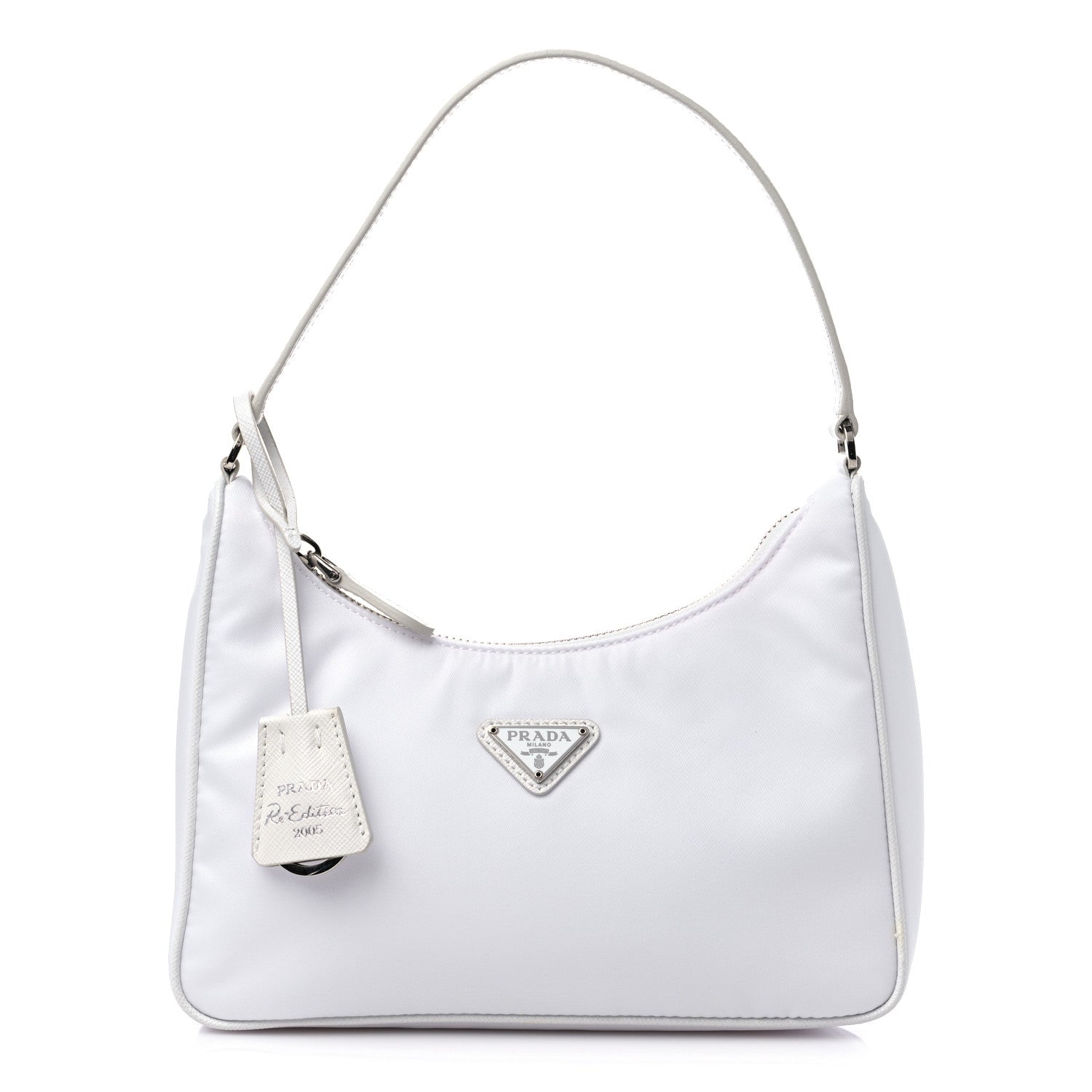 Prada Re-Nylon Saffiano Mini Re-Edition 2005 Bag White 1 of 9